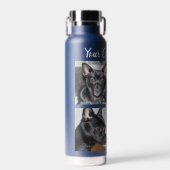 4 Fotocollage | Dog Navy Waterfles (Voorkant)