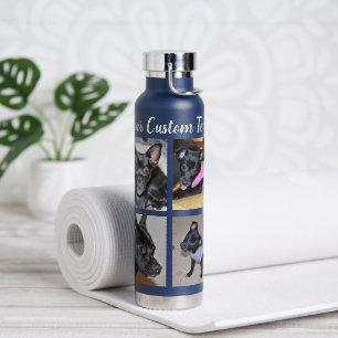 4 Fotocollage Dog Navy Waterfles