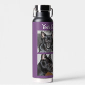 4 Fotocollage | Dog Paars Waterfles (Voorkant)