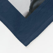 4-fotocollage en aangepaste tekst opa/gramma/ander fleece deken (Hoek)