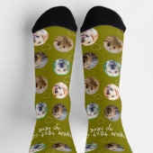 4 Fotocollage en tekst sjabloon op maat gemaakt Sokken (Top)