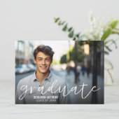 4 Fotocollage - Full Pic Mod Graduparty Kaart (Staand voorkant)