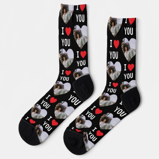 4 Fotocollage Ik hou van je Sokken (Links)