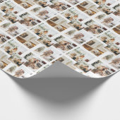 4 Fotocollage op maat gepersonaliseerd Cadeaupapier (Hoek)