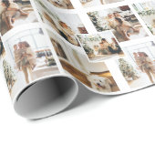 4 Fotocollage op maat gepersonaliseerd Cadeaupapier (Rol Hoek)