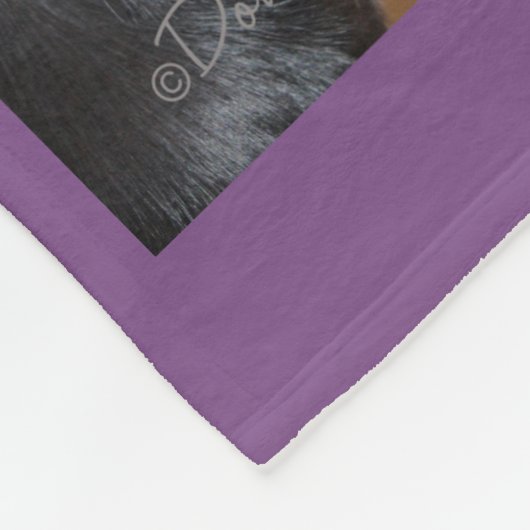 4 Fotocollage | Paarse Dog Blanket Fleece Deken (Hoek)