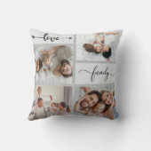 4 Fotocollage Print Modern wit kussen (Achterkant)