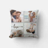 4 Fotocollage Print Modern wit kussen (Voorkant)