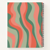 4 Fotocollage - retro golven - enorme naam Notitieboek (Achterkant)