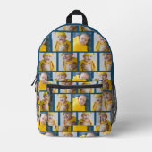 4 Fotocollage Sjabloon maakt uw eigen flauwte Bedrukte Rugzak (Voorkant)