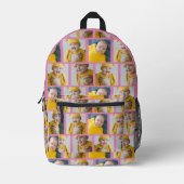 4 Fotocollage Sjabloon maakt uw eigen flauwte Bedrukte Rugzak (Voorkant)