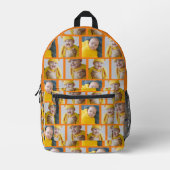 4 Fotocollage Sjabloon maakt uw eigen flauwte Bedrukte Rugzak (Voorkant)