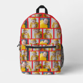 4 Fotocollage Sjabloon maakt uw eigen flauwte Bedrukte Rugzak (Voorkant)