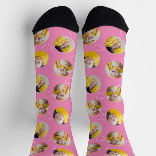 4 Fotocollage Sjabloon maakt uw eigen flauwte Sokken (Top)