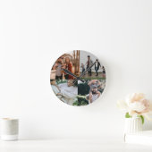 4 Fotocollage Sjabloon Ronde Klok (Huis)