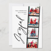  4 fotocollage typografie groen kerstfeest (Voorkant)