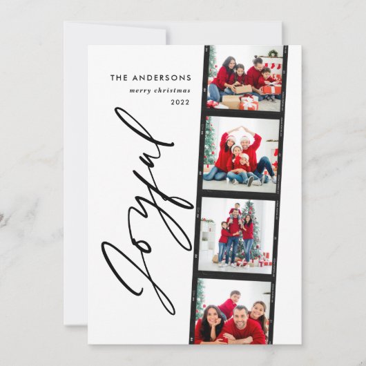  4 fotocollage typografie groen kerstfeest (Voorkant)