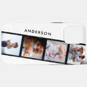 -4 fotocollage typografie modern Hoesje-Mat Case-Mate iPhone Case (Achterkant (horizontaal))