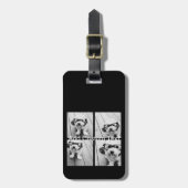 4 Fotocollage - u kunt achtergrondkleur wijzigen Bagagelabel (Voorkant verticaal)