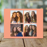 4 Fotocollage - u kunt achtergrondkleur wijzigen Briefkaart<br><div class="desc">Gebruik de foto's van uw vierkant Instagram voor de beste resultaten! OM DE ACHTERGROND TE VERANDEREN - klik op het aanpassings of geavanceerde ontwerpgebied, en kies een kleur in de kleurenplukker. Voeg uw favoriete afbeeldingen en momentopnamen toe aan deze filmstrip voor een leuke geheugenhouder. Een artistieke manier om je beste...</div>