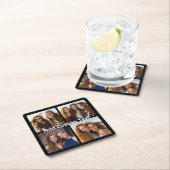 4 Fotocollage - u kunt achtergrondkleur wijzigen Kartonnen Onderzetters (Insitu)