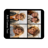 4 Fotocollage - u kunt achtergrondkleur wijzigen Magneet (Horizontaal)