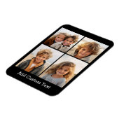 4 Fotocollage - u kunt achtergrondkleur wijzigen Magneet (Linkerzijde)