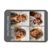 4 Fotocollage - u kunt achtergrondkleur wijzigen Magneet (Horizontaal)