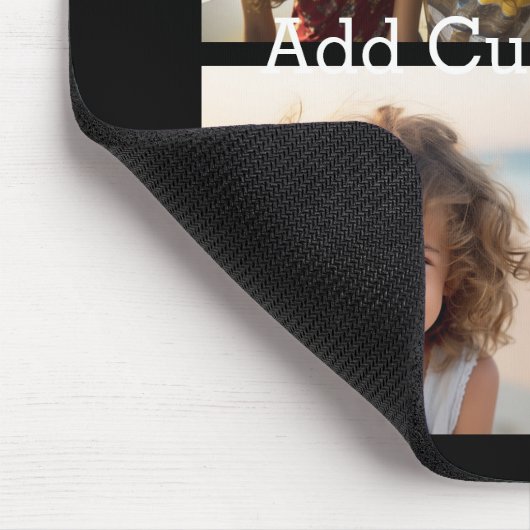 4 Fotocollage - u kunt achtergrondkleur wijzigen Muismat (Hoek)