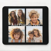 4 Fotocollage - u kunt achtergrondkleur wijzigen Muismat (Voorkant)