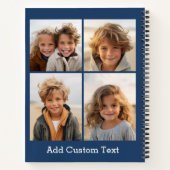 4 Fotocollage - u kunt achtergrondkleur wijzigen Notitieboek (Achterkant)