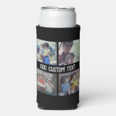 4 Fotocollage - u kunt achtergrondkleur wijzigen Seltzer Blikjeskoeler (Seltzer Voorkant)