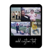 4 Fotocollage - u kunt de zwarte kleur wijzigen Magneet (Verticaal)