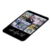 4 Fotocollage - u kunt de zwarte kleur wijzigen Magneet (Linkerzijde)