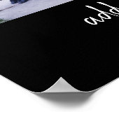 4 Fotocollage - u kunt de zwarte kleur wijzigen Poster (Hoek)