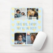 4 fotocollage Vaderdag Love you Daddy Muismat (Met muis)