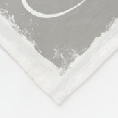 4 Fotocollage Voeg familienaam toe Grijs Medium Fleece Deken (Hoek)