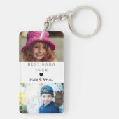 4 Fotocollage We Love You Best Baba Ever Sleutelhanger (achterkant)
