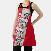 4 Fotofilmstrips Collage Script Naam rood Schort (Insitu)