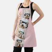 4 Fotofilmstrips Collage Script Naam zwart goud Schort (Insitu)