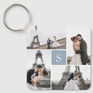 4 Fotogalerie Stusty Blue Monogram Sleutelhanger