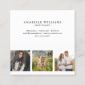 4 Fotogalerij | Fotografie Vierkante Visitekaartje (Achterkant)