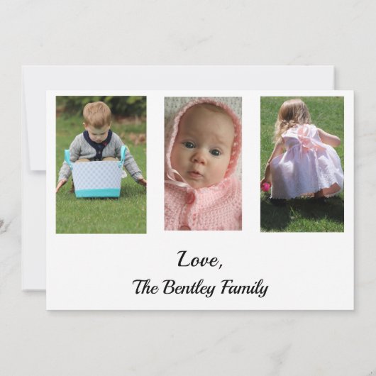 4 Fotokaart voor elke keer Bedankkaart (Achterkant)