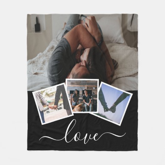 4 Fotoliefhebbers op maat Fleece Deken (Voorkant)
