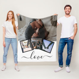 4 Fotoliefhebbers op maat Fleece Deken