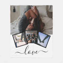 4 Fotoliefhebbers op maat Fleece Deken