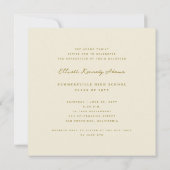 4 Fotominimalistische kleurenvierkantsgraafpartij Kaart (Achterkant)