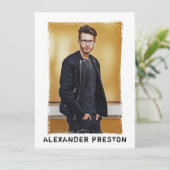 4 Fotomodel Actor Comp Kaart Grunge 5.5x7.5 (Staand voorkant)