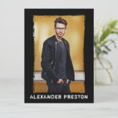 4 Fotomodel Actor Comp Kaart Grunge 5.5x7.5 (Staand voorkant)