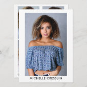 4 Fotomodel Actor Comp Zed Kaart 5.5x7.5 (Voorkant / Achterkant)